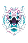 Neon Tiger — Cyberpunk Glitch